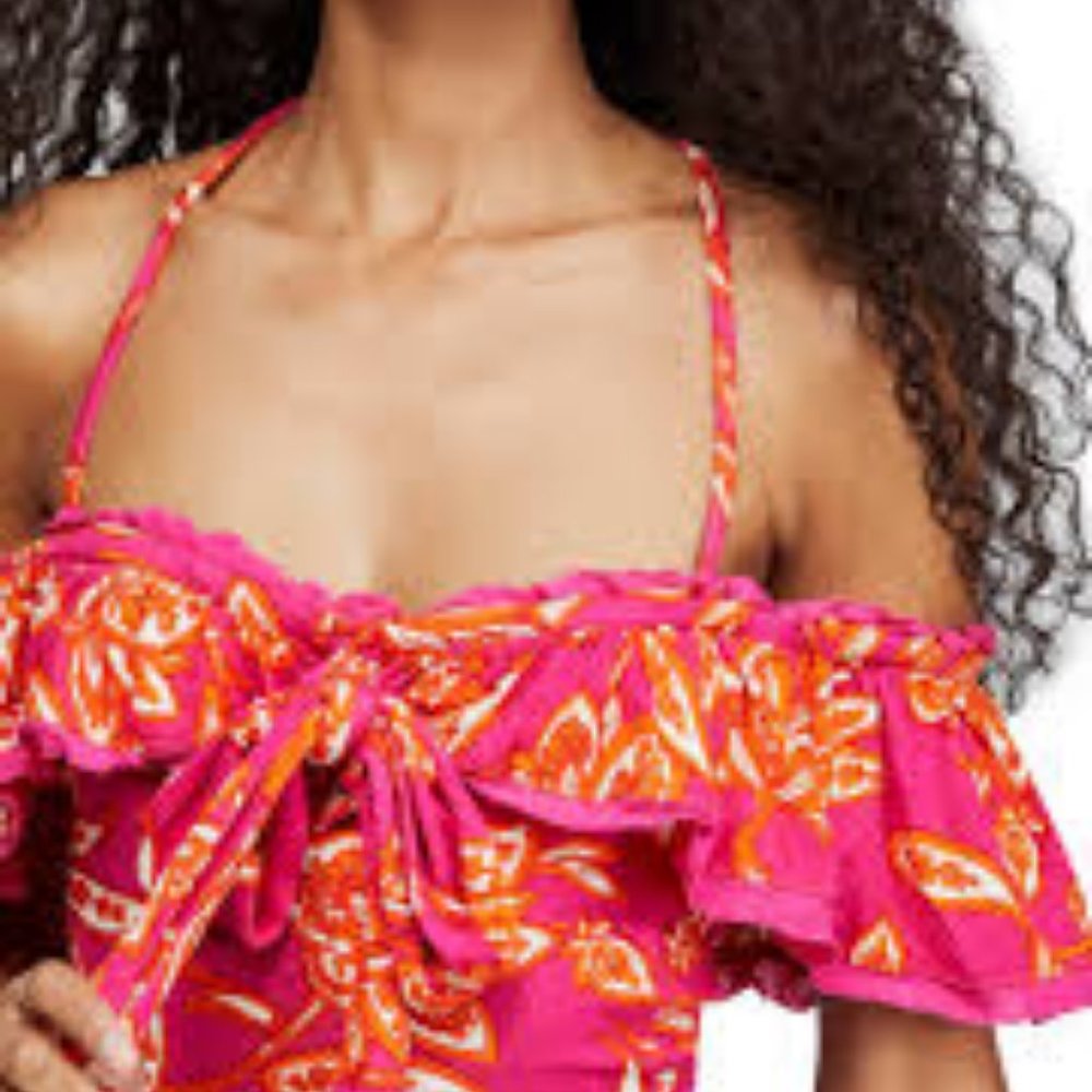 Free People Cha Cha Cold Shoulder Top